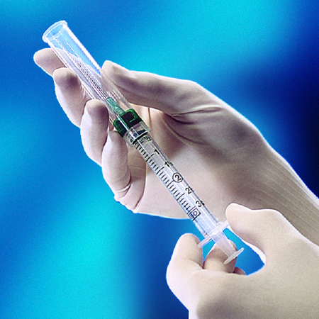 Syringe 1cc TB with Hypodermic Needle Safety-Lok™ 1 mL 25 Gauge 5/8 Inch Attached Needle Sliding Safety Needle (100/BX 5BX/CS) by BD  ID 305554